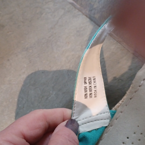 Turquoise blue hippie sandals  11 - Picture 5 of 6